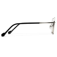 Dravon Silver & Black Medium Full Rim Hexagonal Computer Glasses for Men & Women — Hashtag Eyewears