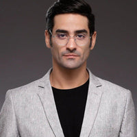 Dravon Silver Medium Full Rim Hexagonal Computer Glasses for Men & Women — Hashtag Eyewears