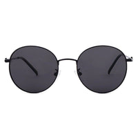 Dravyn Black Medium Full Rim Round Sunglasses for Men & Women — Hashtag Eyewears