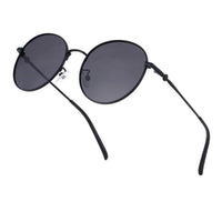 Dravyn Black Medium Full Rim Round Sunglasses for Men & Women — Hashtag Eyewears