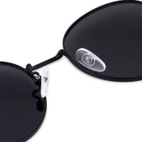 Dravyn Black Medium Full Rim Round Sunglasses for Men & Women — Hashtag Eyewears