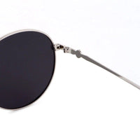 Dravyn Silver Medium Full Rim Round Sunglasses for Men & Women — Hashtag Eyewears