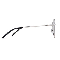 Dravyn Silver Medium Full Rim Round Sunglasses for Men & Women — Hashtag Eyewears