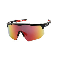 Drift Black Extra-Large Half Rim Shield Sports Sunglasses for Men & Women — Hashtag Eyewears