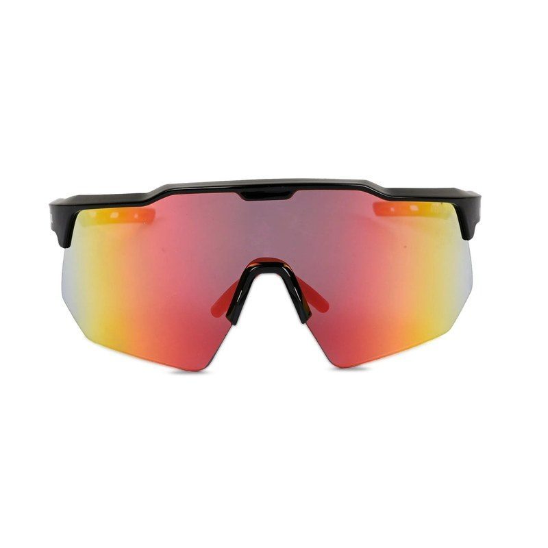 Drift Black Extra-Large Half Rim Shield Sports Sunglasses for Men & Women — Hashtag Eyewears