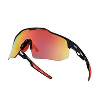 Drift Black Extra-Large Half Rim Shield Sports Sunglasses for Men & Women — Hashtag Eyewears
