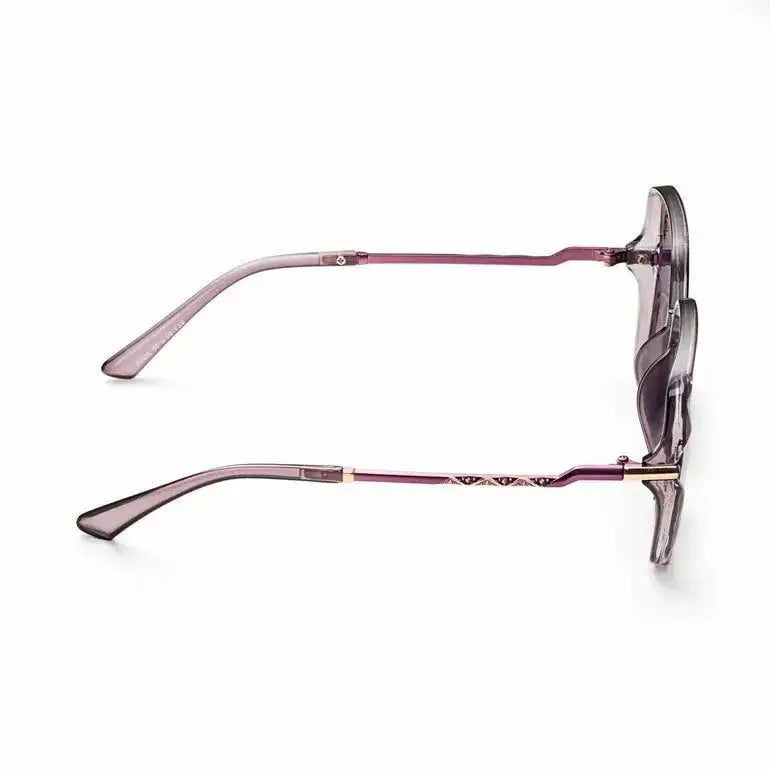 Driftis | Dark Purple Large Full Rim Hexagonal Sunglasses for Women [Polarized]
