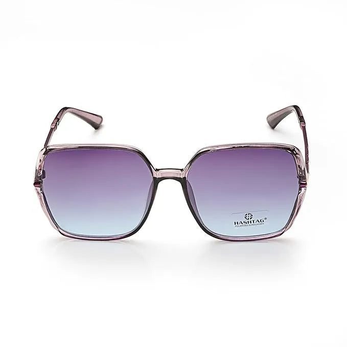 Driftis purple Large Full Rim Heptagonal Sunglasses for Women — Hashtag Eyewears