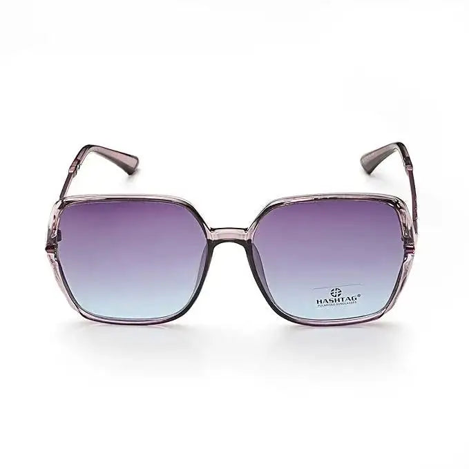 Driftis | purple Large Full Rim Hexagonal Sunglasses for Women [Polarized]