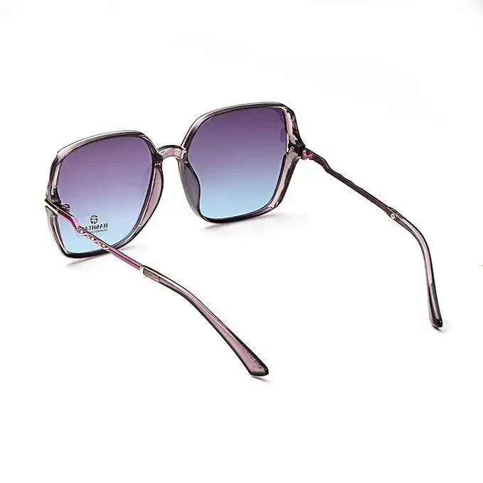 Driftis | purple Large Full Rim Hexagonal Sunglasses for Women [Polarized]