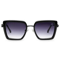 DuskDazzle Black Large Full Rim Cateye Sunglasses for Women — Hashtag Eyewears