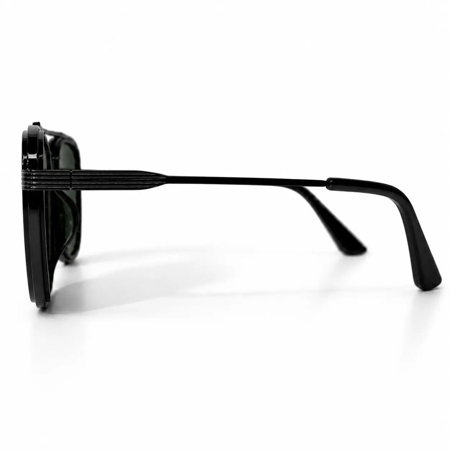 Reeon | Green Medium Full Rim Square Sunglasses for Men [UV-protected]