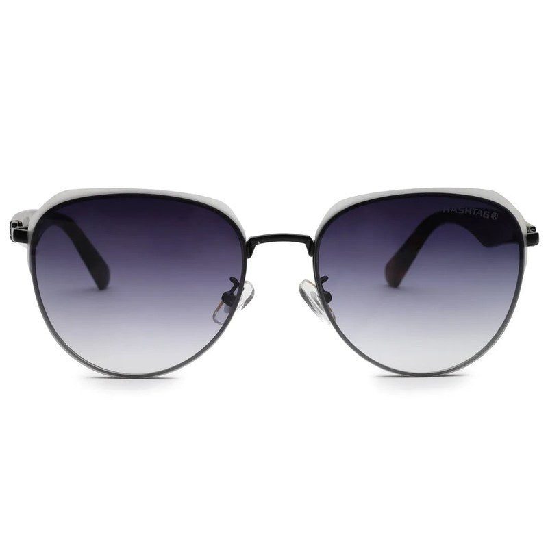 Eclipra Gradient Black Large Full Rim Oval Sunglasses for Women — Hashtag Eyewears