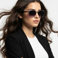 Eclipra Gradient Black Large Full Rim Oval Sunglasses for Women — Hashtag Eyewears