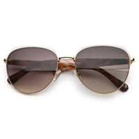 Eclipra Gradient Brown Large Full Rim Oval Sunglasses for Women — Hashtag Eyewears