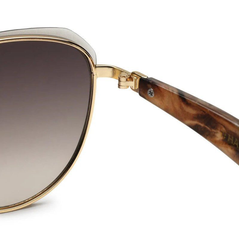 Eclipra Gradient Brown Large Full Rim Oval Sunglasses for Women — Hashtag Eyewears