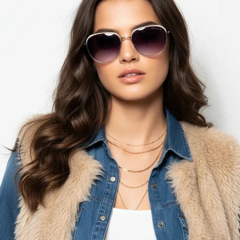 Eclipra Gradient Grey Large Full Rim Oval Sunglasses for Women — Hashtag Eyewears