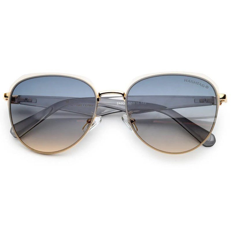 Eclipra Gradient Purple Large Full Rim Oval Sunglasses for Women — Hashtag Eyewears