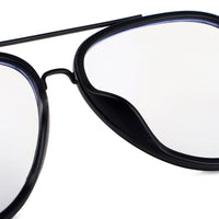 Eclipser Black Medium Full Rim Aviator Clip-on for Men & Women — Hashtag Eyewears