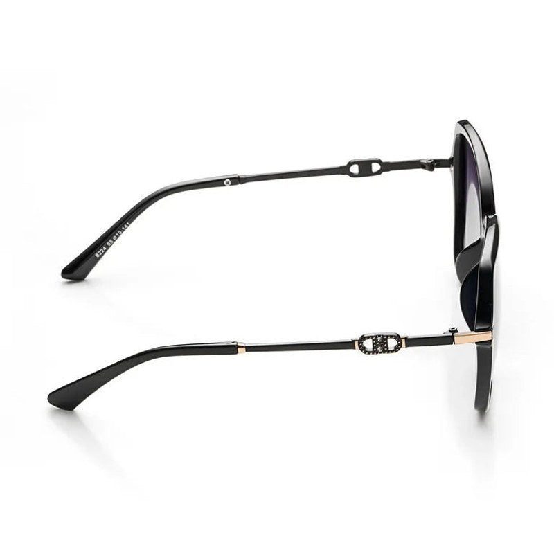 Eclipta Black Oversized Full Rim Rectangle Sunglasses for Women — Hashtag Eyewears