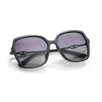 Eclipta Black Oversized Full Rim Rectangle Sunglasses for Women — Hashtag Eyewears