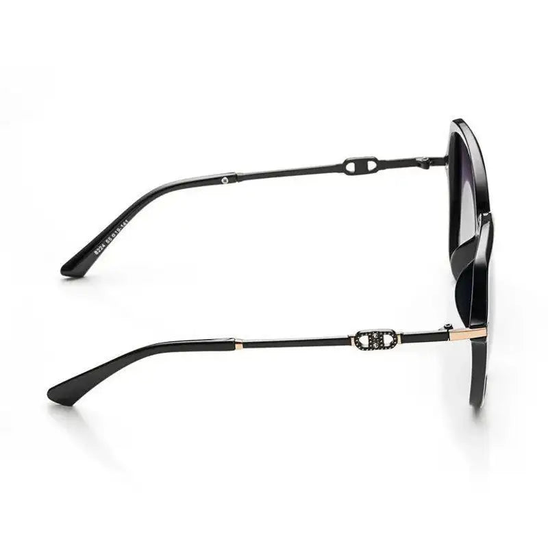 Eclipta | Black Oversized Full Rim SQUARE Sunglasses for Women [Polarized]