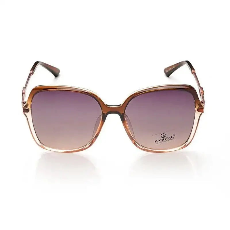 Eclipta | Brown Oversized Full Rim SQUARE Sunglasses for Women [Polarized]