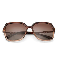 Eclipta | Gradient Brown Large Full Rim SQUARE Sunglasses for Women [Polarized]