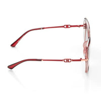 Eclipta Red Oversized Full Rim Rectangle Sunglasses for Women — Hashtag Eyewears