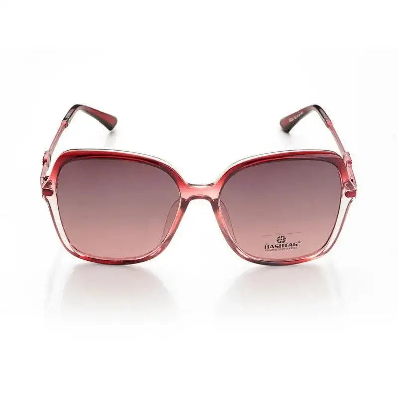 Eclipta | Red Oversized Full Rim SQUARE Sunglasses for Women [Polarized]