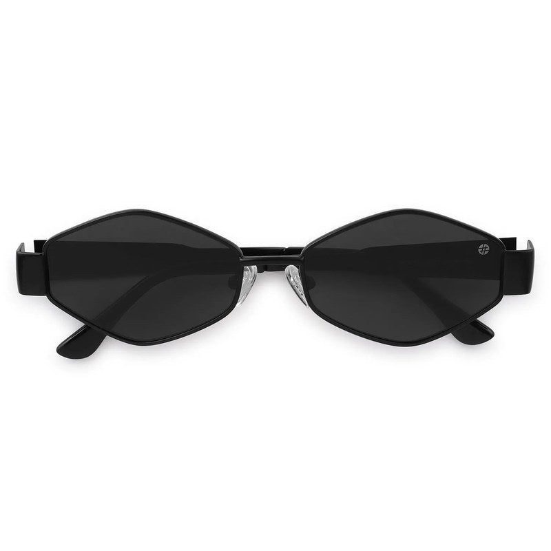Ecliptor Black Medium Full Rim Diamond Sunglasses for Women — Hashtag Eyewears