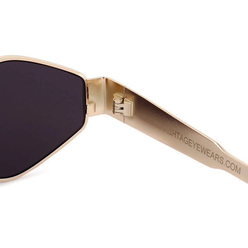 Ecliptor Golden Medium Full Rim Diamond Sunglasses for Women — Hashtag Eyewears