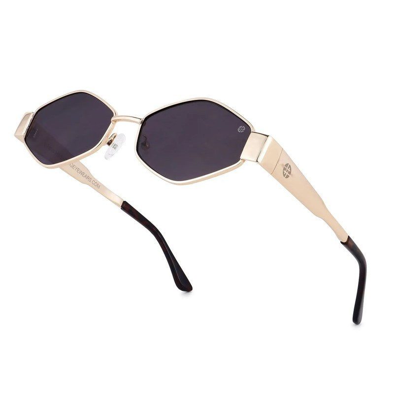 Ecliptor Golden Medium Full Rim Diamond Sunglasses for Women — Hashtag Eyewears