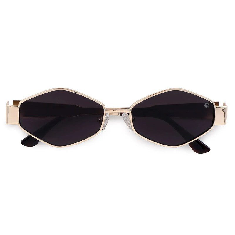 Ecliptor Golden Medium Full Rim Diamond Sunglasses for Women — Hashtag Eyewears