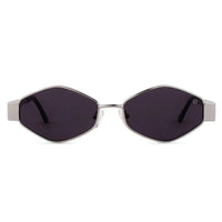 Ecliptor Silver Medium Full Rim Diamond Sunglasses for Women — Hashtag Eyewears