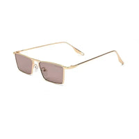 Elura | Golden Medium Full Rim RECTANGLE Sunglasses for Men & Women [UV-protected]