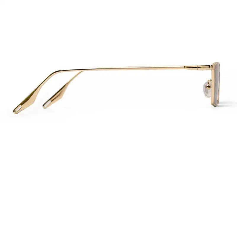 Elura | Golden Medium Full Rim RECTANGLE Sunglasses for Men & Women [UV-protected]