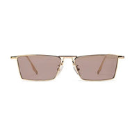 Elura | Golden Medium Full Rim RECTANGLE Sunglasses for Men & Women [UV-protected]