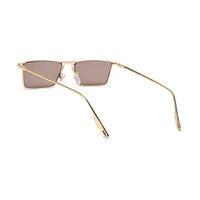 Elura | Golden Medium Full Rim RECTANGLE Sunglasses for Men & Women [UV-protected]