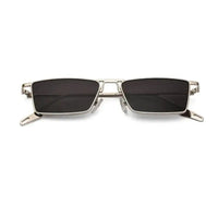Elura | Silver Medium Full Rim RECTANGLE Sunglasses for Men & Women [UV-protected]