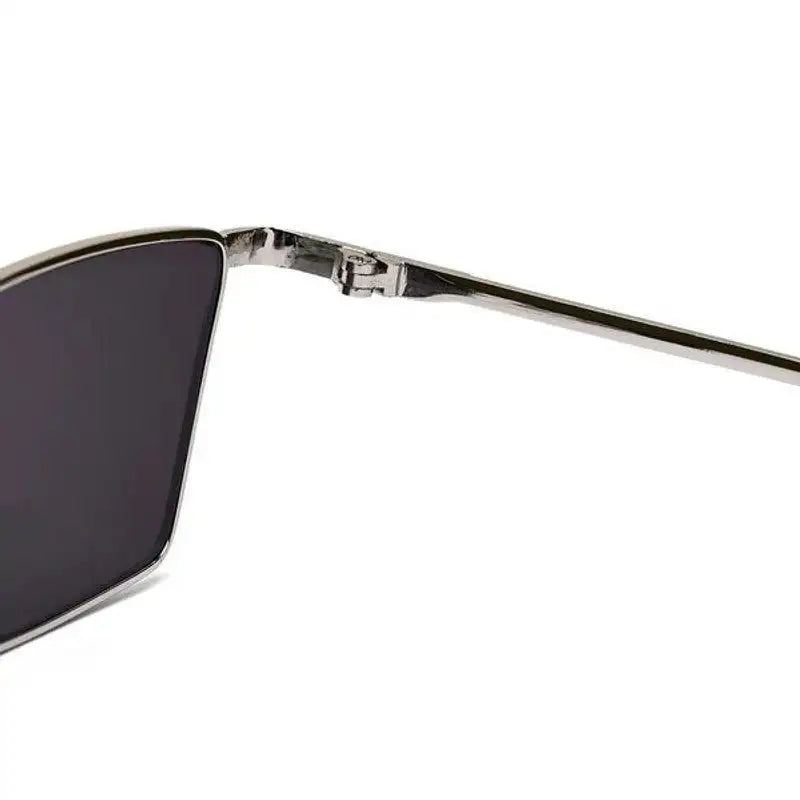 Elura | Silver Medium Full Rim RECTANGLE Sunglasses for Men & Women [UV-protected]