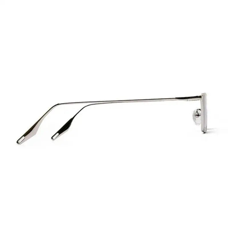 Elura | Silver Medium Full Rim RECTANGLE Sunglasses for Men & Women [UV-protected]