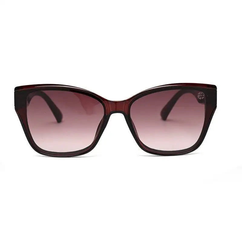 Elyra | Brown Medium Full Rim Cateye Sunglasses for Women [UV-protected]