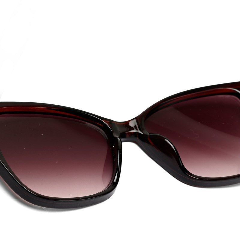 Elyra | Brown Medium Full Rim Cateye Sunglasses for Women [UV-protected]