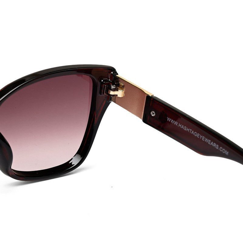 Elyra | Brown Medium Full Rim Cateye Sunglasses for Women [UV-protected]