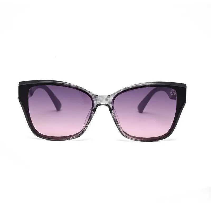Elyra | Grey Texture Medium Full Rim Cateye Sunglasses for Women [UV-protected]