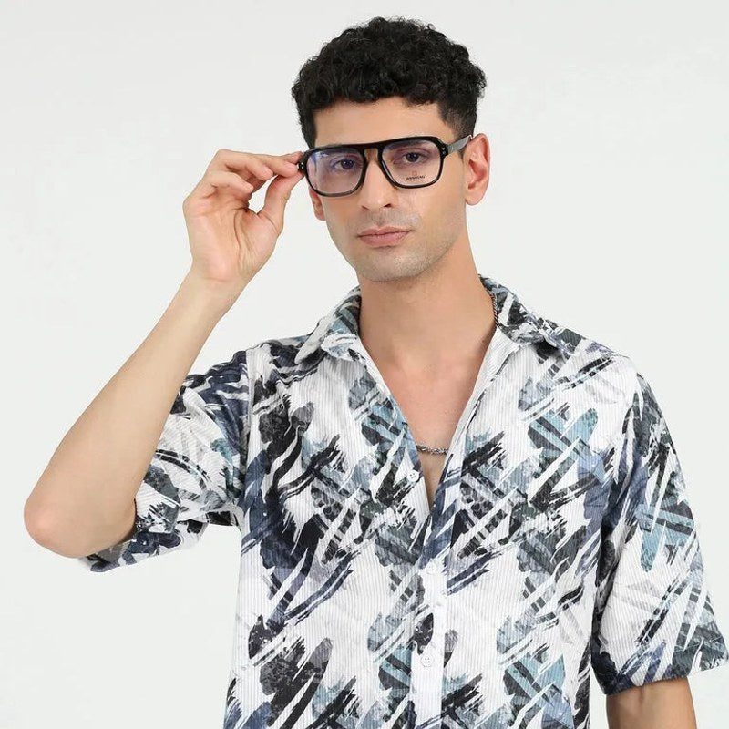 Ember Black Medium Full Rim Square Clip-on for Men & Women — Hashtag Eyewears