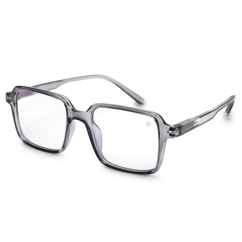 Enigma Smoke Medium Full Rim Square Computer Glasses for Men & Women — Hashtag Eyewears