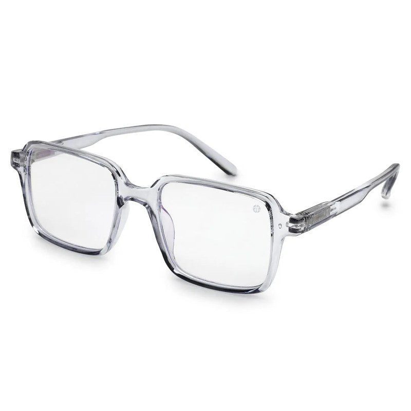 Enigma Transparent Medium Full Rim Square Computer Glasses for Men & Women — Hashtag Eyewears