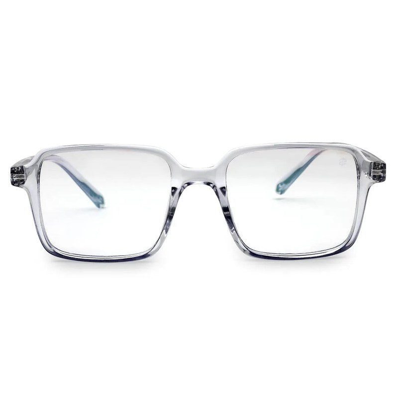 Enigma Transparent Medium Full Rim Square Computer Glasses for Men & Women — Hashtag Eyewears